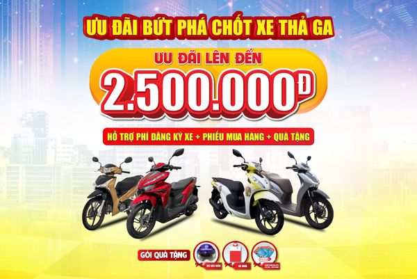 ƯU ĐÃI BỨT PHÁT CHỐT XE THẢ GA